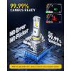 imageAUXITO 9003 LED Bulb H4 Bulbs 44000LM Brighter UltraBright Plug N Play Long Lifespan No Flicker 99 Compatibility 2PCS9006HB4