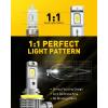 imageAUXITO 9003 LED Bulb H4 Bulbs 44000LM Brighter UltraBright Plug N Play Long Lifespan No Flicker 99 Compatibility 2PCSH11H9H8
