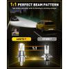 imageAUXITO 9003H4 LED Fog Bulb 6500K White30000LM Brightness Canbus Ready Wireless Plug and Play Pack of 2
