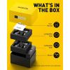 imageAUXITO 9005 9006 Fog light Combo 50000LM 6500K Bright White 50000 Hours Lifespan Nonpolarity Pack of 490059006