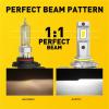 imageAUXITO 9005 9006 Fog light Combo 50000LM 6500K Bright White 50000 Hours Lifespan Nonpolarity Pack of 490059006
