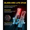 imageAUXITO 9005 9006 Light Bulb Combo 60000LM 6500K Cool White Mini Size No Adapter Needed CANbus Ready 4 PackH139008