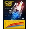 imageAUXITO 9005 Bulbs 44000LM 1000 Super Bright 6000K White with Cooling Fan HB 3HB3u Fog Light Pack of 2D4S