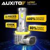 imageAUXITO 9005 H11 Fog Light Bulbs 50000ML Per Set 6500K Cool White without Cooling Fan PlugNPlay 120W Pack of 49005H11