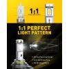 imageAUXITO 9005 LED Bulbs HB3 Light 6500K Daylight White UltraBright 60W Fanless Fog Light BulbTrue 11 Size PlugNPlay Pack of 29005HB3