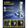 imageAUXITO 9005 LED Bulbs HB3 Light 6500K Daylight White UltraBright 60W Fanless Fog Light BulbTrue 11 Size PlugNPlay Pack of 29006HB4