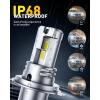 imageAUXITO 9005 LED Bulbs HB3 Light 6500K Daylight White UltraBright 60W Fanless Fog Light BulbTrue 11 Size PlugNPlay Pack of 2H49003HB2