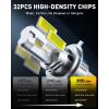 imageAUXITO 9005 LED Bulbs HB3 Light 6500K Daylight White UltraBright 60W Fanless Fog Light BulbTrue 11 Size PlugNPlay Pack of 2H49003HB2