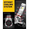 imageAUXITO 9005H8H9HB3H1I Fog Light Bulbs 6500K Cool White 600 Brighter PlugandPlay Pack of 49005 9006 HB3 HB4