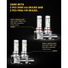 imageAUXITO 9005H8H9HB3H1I Fog Light Bulbs 6500K Cool White 600 Brighter PlugandPlay Pack of 49005 9006 HB3 HB4