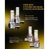 imageAUXITO 9005H8H9HB3H1I Fog Light Bulbs 6500K Cool White 600 Brighter PlugandPlay Pack of 4H119005