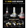 imageAUXITO 9005HB3 ampamp 9006HB4 Light Bulbs Combo 6500K Cool White Fog Lights Cooling Fan Nonpolarity Pack of 490059006