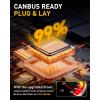 imageAUXITO 9006 LED Fog Light Bulbs 3000K Amber Yellow 11 Mini Size HB4 9006 Yellow LED Fog Light Bulbs 360 Full IlluminationPack of 2Cool White