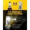 imageAUXITO 9007 Light Bulbs 6500K Cool White 40000LM Per Set HB5 Halogen Raplacement Fog Lights with Fan Wireless Plug and Play Canbus Ready Pack of 29007