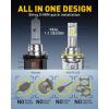 imageAUXITO 9007 Light Bulbs 6500K Cool White 40000LM Per Set HB5 Halogen Raplacement Fog Lights with Fan Wireless Plug and Play Canbus Ready Pack of 2H15