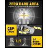 imageAUXITO 9007HB5 LED Light Bulbs 27000LM 700 Brighter Canbus Ready Wireless HB5 9007 Plug and Play Halogen Replacements Light Kit Pack of 2H4 9003