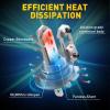 imageAUXITO 9007HB5 LED Light Bulbs 27000LM 700 Brighter Canbus Ready Wireless HB5 9007 Plug and Play Halogen Replacements Light Kit Pack of 2H7