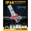 imageAUXITO 9007HB5 LED Light Bulbs 27000LM 700 Brighter Canbus Ready Wireless HB5 9007 Plug and Play Halogen Replacements Light Kit Pack of 2H8