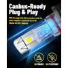 imageAUXITO 9012 Light Bulbs 34000LM Super Bright Plug and Play HIR2 Fog Bulbs with 11 Mini Size Powersports Accessory Lights Pack of 2