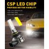 imageAUXITO 9145 LED Fog Light Bulbs 6000LM 6500K Cool White Light 300 Brightness H10 9140 9045 9040 Led Fog Lights CSP LED Chips DRL Replacement for Cars Pack of 2Cool White