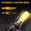 imageAUXITO 9145 LED Fog Light Bulbs 6000LM 6500K Cool White Light 300 Brightness H10 9140 9045 9040 Led Fog Lights CSP LED Chips DRL Replacement for Cars Pack of 2Amber Yellow