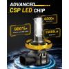 imageAUXITO 9145 LED Fog Light Bulbs 6000LM 6500K Cool White Light 300 Brightness H10 9140 9045 9040 Led Fog Lights CSP LED Chips DRL Replacement for Cars Pack of 2Cool White