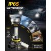 imageAUXITO 9145 LED Fog Light Bulbs 6000LM 6500K Cool White Light 300 Brightness H10 9140 9045 9040 Led Fog Lights CSP LED Chips DRL Replacement for Cars Pack of 2Cool White
