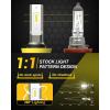 imageAUXITO 9145 LED Fog Light Bulbs 6000LM 6500K Cool White Light 300 Brightness H10 9140 9045 9040 Led Fog Lights CSP LED Chips DRL Replacement for Cars Pack of 2Cool White