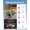 imageAUXITO Bike Pump Mini Electric Bicycle Pump with Guage 20s Fast Inflate 120PSI Bike Tire Pump with Presta ampamp Schrader Valve Adaptor Bike Accessories for Road Mountain Bike EBike MotorcycleA101
