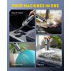 imageAUXITO Car Vacuum Portable Cordless 14000Pa Powerful Suction Handheld Vacuum Blow ampamp Suction 2 in 1 Small Vacuum Cleaner Hand Held Vacuum for Car Home Pet Office BlackSilver