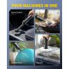 imageAUXITO Car Vacuum Portable Cordless 14000Pa Powerful Suction Handheld Vacuum Blow ampamp Suction 2 in 1 Small Vacuum Cleaner Hand Held Vacuum for Car Home Pet Office BlackBlack