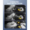 imageAUXITO D3S D3R LED Bulbs 24000Lumens 120W 6000K White 500 Brightness Xenon HID Replacement Lights Plug and Play Fog Light Bulbs Pack of 2D2S