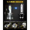 imageAUXITO D3S D3R LED Bulbs 24000Lumens 120W 6000K White 500 Brightness Xenon HID Replacement Lights Plug and Play Fog Light Bulbs Pack of 2D4S