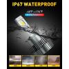 imageAUXITO D3S D3R LED Bulbs 24000Lumens 120W 6000K White 500 Brightness Xenon HID Replacement Lights Plug and Play Fog Light Bulbs Pack of 2D4S