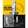 imageAUXITO D3S D3R LED Bulbs 24000Lumens 120W 6000K White 500 Brightness Xenon HID Replacement Lights Plug and Play Fog Light Bulbs Pack of 2D4S