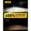 imageAUXITO H11 H8 H16 LED Fog Light Bulbs 600 Brightness 6500K Cool White Driving Fog lights 11 Mini Size Front Fog Lamps Nonpolarity Play and Plug Pack of 2H8H11H16