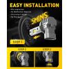 imageAUXITO H11 H8 H16 LED Fog Light Bulbs 600 Brightness 6500K Cool White Driving Fog lights 11 Mini Size Front Fog Lamps Nonpolarity Play and Plug Pack of 2H109145
