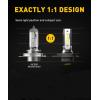imageAUXITO H11 H8 H9 LED Bulbs 400 Brighter 6500K White Fanless Lights Plug and Play Halogen Bulb Replacement H8 Fog Light Pack of 29OO3H4HB2