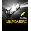 imageAUXITO H11 H8 H9 LED Bulbs 400 Brighter 6500K White Fanless Lights Plug and Play Halogen Bulb Replacement H8 Fog Light Pack of 29OO3H4HB2