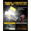 imageAUXITO H11 H8 H9 LED Bulbs 400 Brighter 6500K White Fanless Lights Plug and Play Halogen Bulb Replacement H8 Fog Light Pack of 2H139008