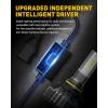 imageAUXITO H11 H8 H9 LED Bulbs 400 Brighter 6500K White Fanless Lights Plug and Play Halogen Bulb Replacement H8 Fog Light Pack of 2HB39005