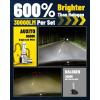 imageAUXITO H11 LED Bulbs 20000LM 100W Per Set 6000K Cool White H8 H9 LED Light Bulbs for Fog Lights Plug and Play Pack of 2 Q169005HB3
