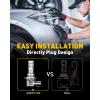 imageAUXITO H11 LED Bulbs 20000LM 100W Per Set 6000K Cool White H8 H9 LED Light Bulbs for Fog Lights Plug and Play Pack of 2 Q169005HB3