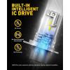 imageAUXITO H11 LED Bulbs 20000LM 100W Per Set 6000K Cool White H8 H9 LED Light Bulbs for Fog Lights Plug and Play Pack of 2 Q16H4