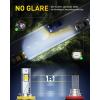 imageAUXITO H11 LED Bulbs 6500K Xenon White Wireless Light Bulbs Pack of 2
