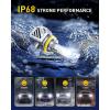 imageAUXITO H11 LED Bulbs 6500K Xenon White Wireless Light Bulbs Pack of 2