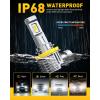 imageAUXITO H11 Light Bulb 900 Brightness 6500K H8 H9 Bulbs 11 Mini Size PlugNPlay IP68 Waterproof Pack of 2H11