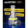 imageAUXITO H11H8H16 LED Fog Light Bulbs or DRL 3000K Amber Yellow Light 600 Super Brightness Fanless Mini Size Fog Lights Replacement for Cars Play and Plug Pack of 2H11 Yellow
