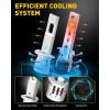 imageAUXITO H13 9008 Fog Bulb 6500K White30000LM Brightness Canbus Ready Wireless Plug and Play Pack of 2H1