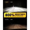 imageAUXITO H13 9008 Fog Bulb 6500K White30000LM Brightness Canbus Ready Wireless Plug and Play Pack of 2H11H8H9
